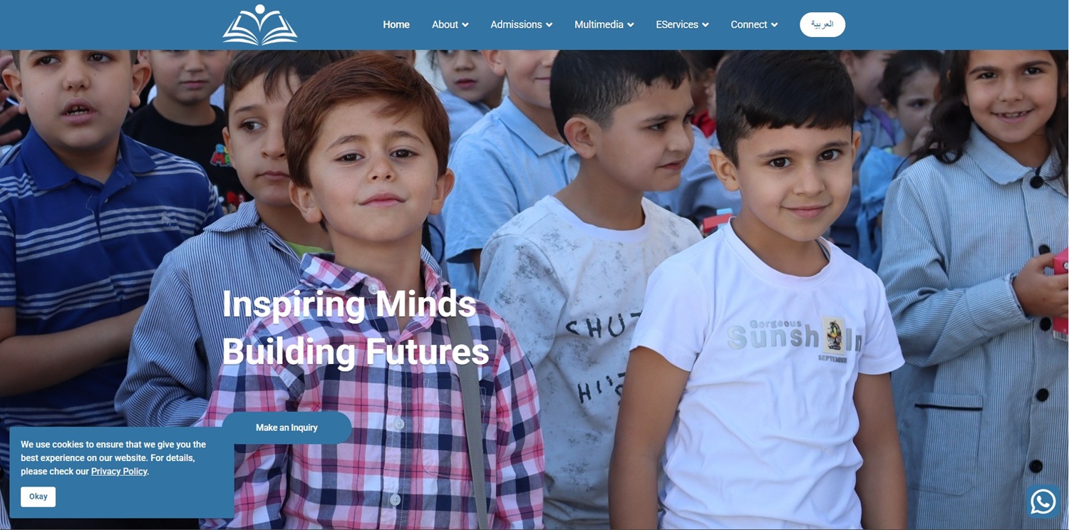 Official website for Aisha Umm Al-Mumineen School featuring admissions, resources, and Microsoft 365 with AI Copilot for enhanced learning.