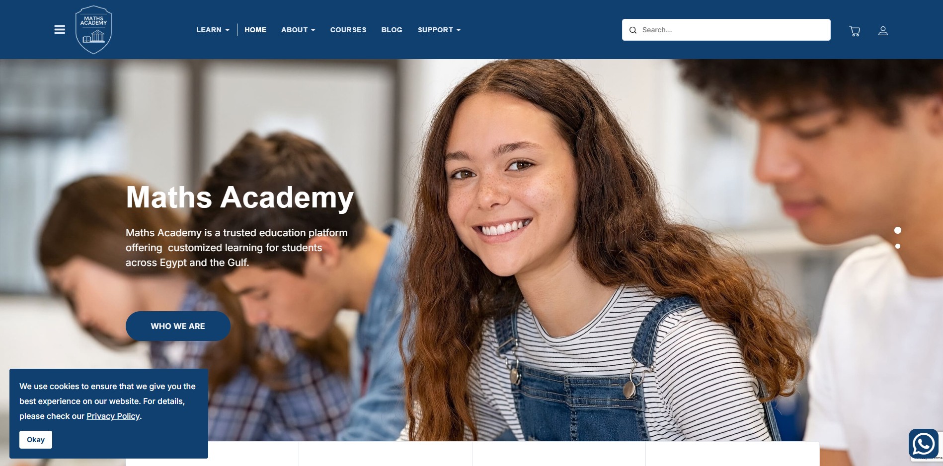 Personalized math tutoring with expert support and interactive resources to help students succeed.