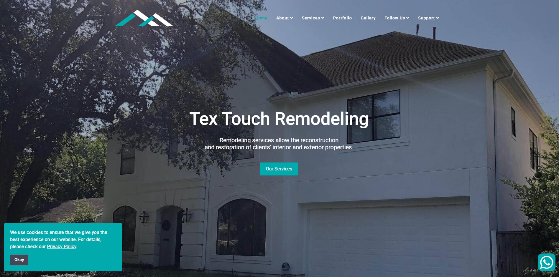Tex Touch Painting rebranding to Tex Touch Remodeling with updated domain and digital systems by Moussa Solutions.